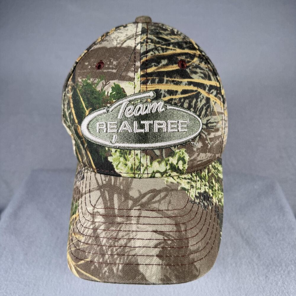 Team Realtree‎ Hat Cap Strap Back Mens One Size Camouflage Embroidered Hunting